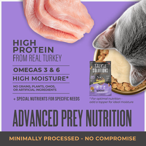 Tiki Cat Solutions Light Turkey Dry Cat Food 2.8lb - Poudre Pet & Feed Supply 6